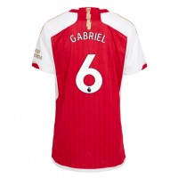 Arsenal Gabriel Magalhaes #6 Domáci Ženy futbalový dres 2023-24 Krátky Rukáv